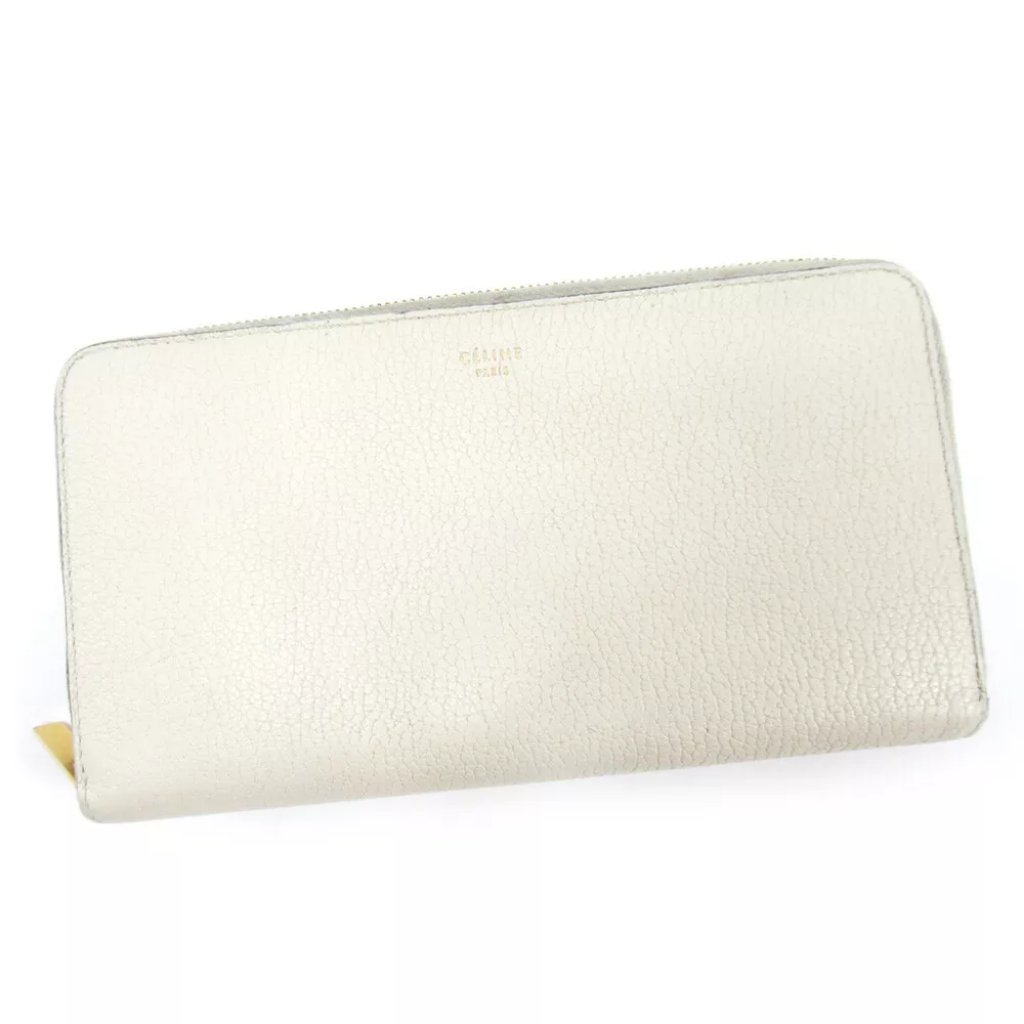 Authentic Celine Purse Beige Leather Authentic
